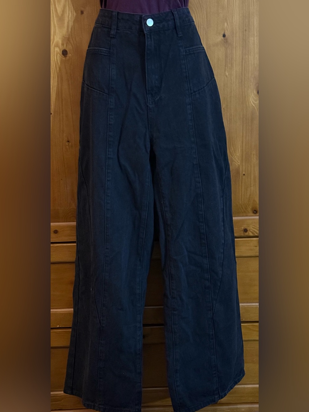 Women's Cider Wide-Leg Black Denim